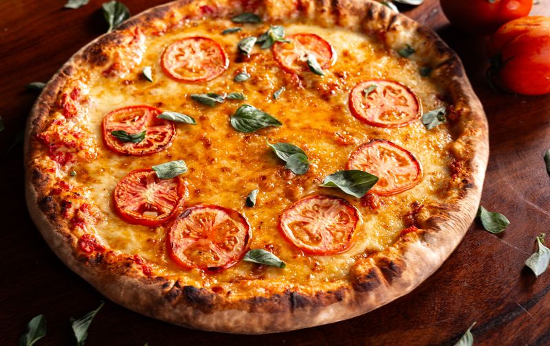 mod pizza Tristan signature pizza with pepperoni and mozzarella